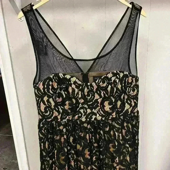 Torrid Black Floral Lace Nylon Sleeveless Dress Size 12 * As IS - Picture 4 of 11